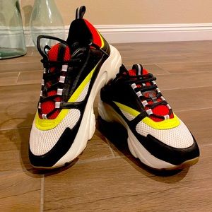 Dior B22 Black Technical Mesh and Calfskin